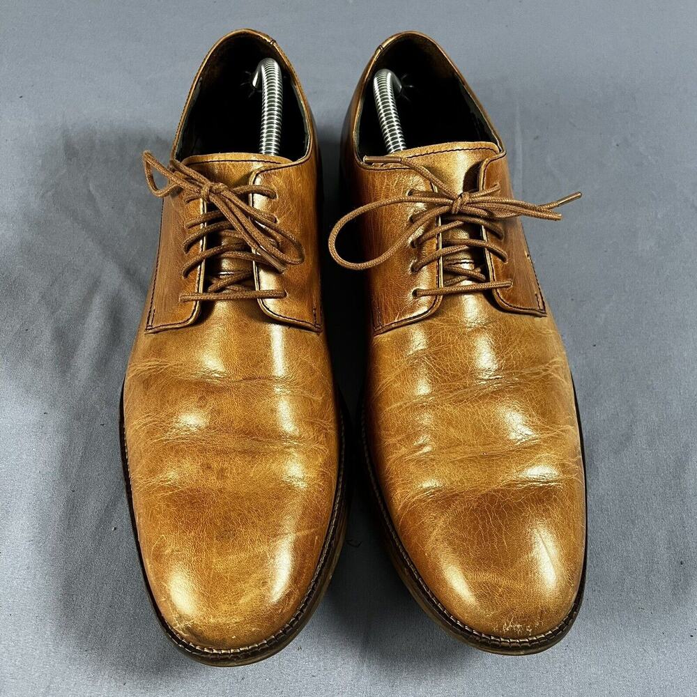 Cole Haan Men’s Size 10.5 Brown Leather Oxford Pointed Preppy Dress Shoes C12204